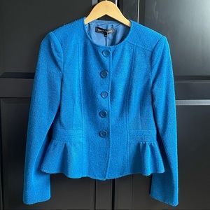 NWT Nanette Lepore Peplum Blue Blazer